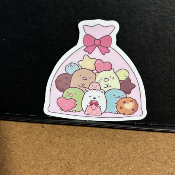 CANDY BAG OF CARTOON CRITTERS STICKER - Picture 1 of 1